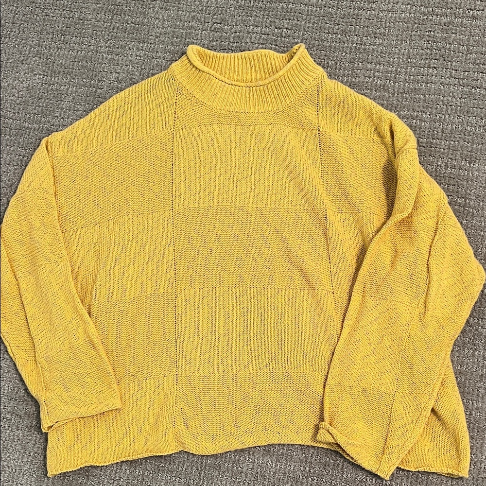 Sunny Yellow Crew Neck Sweater